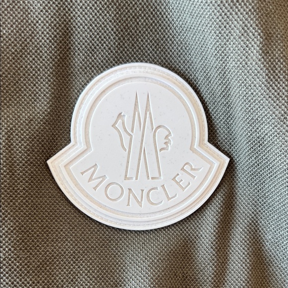 Moncler Dark Green Polo with Logo - Picture 8 of 14